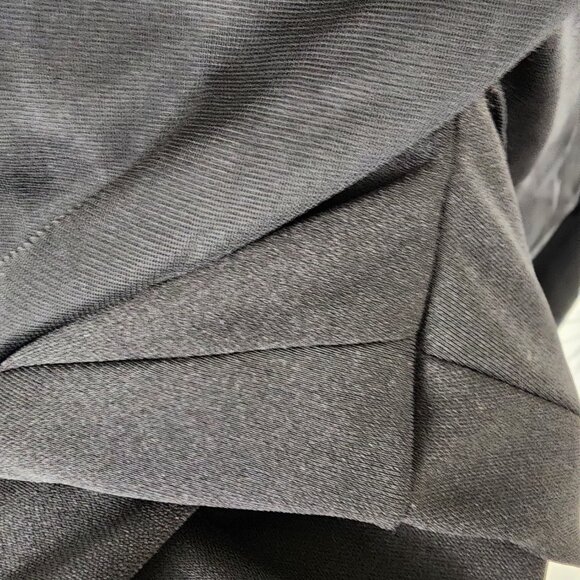 Jessica Vintage Black Chiffon Overlay Criss Cross Wide Leg Pants - Picture 5 of 9